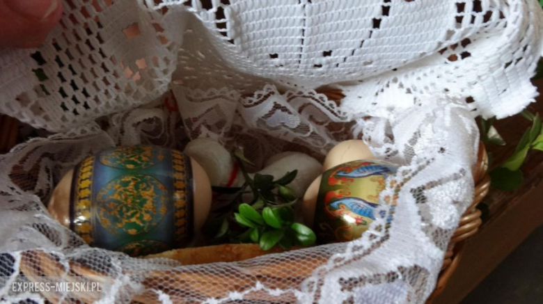 Święcone koszyczki wielkanocne