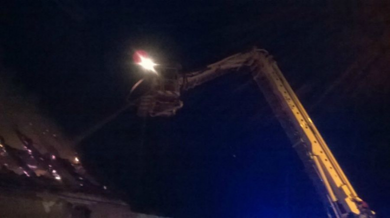 Pożar budynku gospodarczego