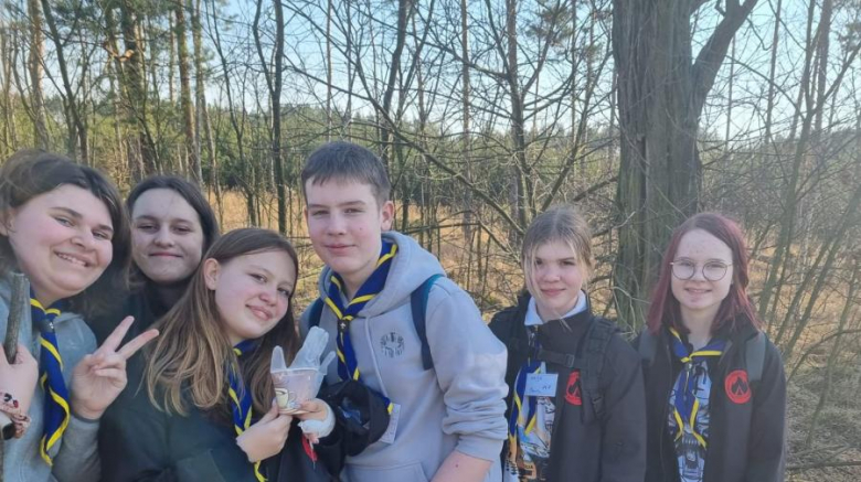 Harcerze na Rajdzie Marzanna