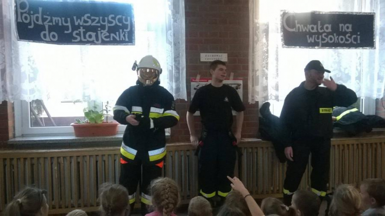 Wizyta strażaków w szkole