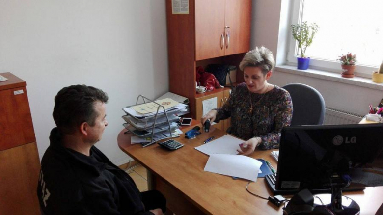 Spotkanie strażaków z pracownikami firmy w Krakowie