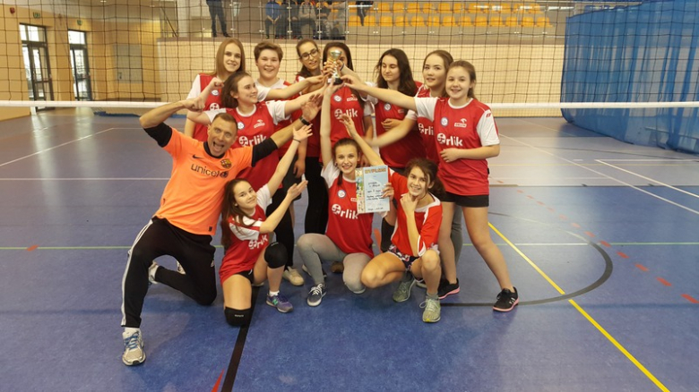 Drużyna siatkarek z Malczyc