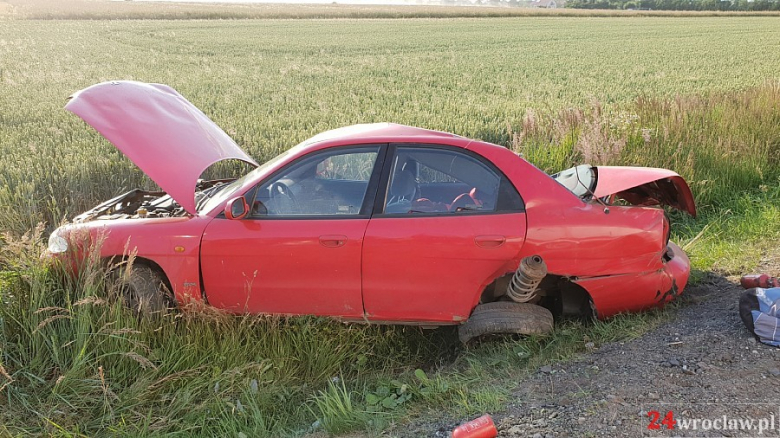 Wypadek koło Osieka na DK5