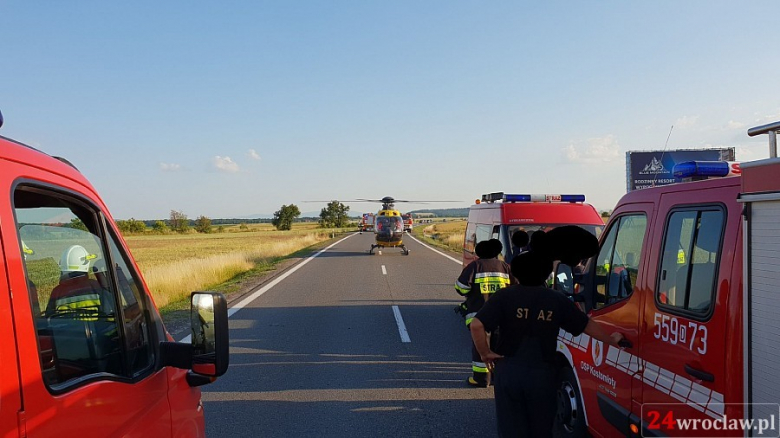 Wypadek koło Osieka na DK5