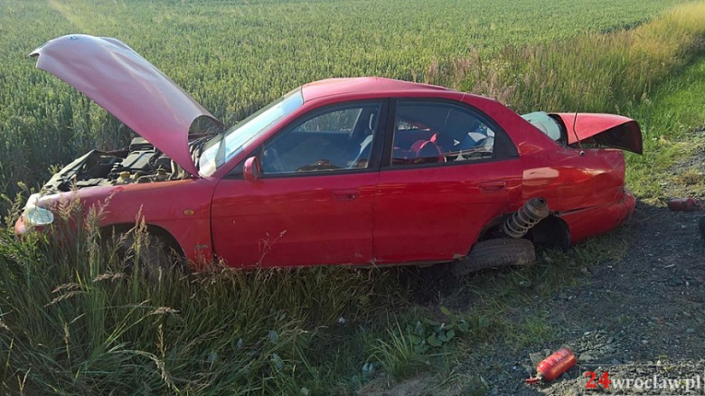 Wypadek koło Osieka na DK5