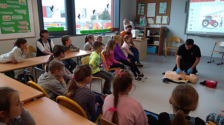 Spotkanie z uczniami w Lutyni