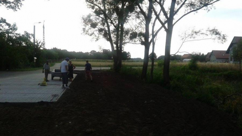 Budowa parkingu w Brodnie