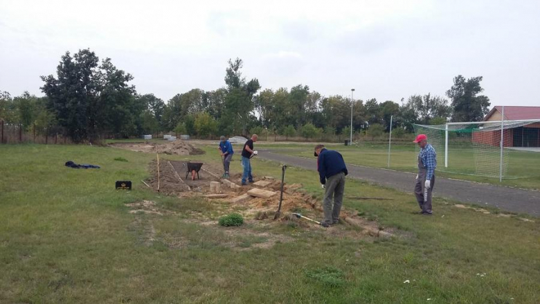 Budowa altany i ścieżki zdrowia