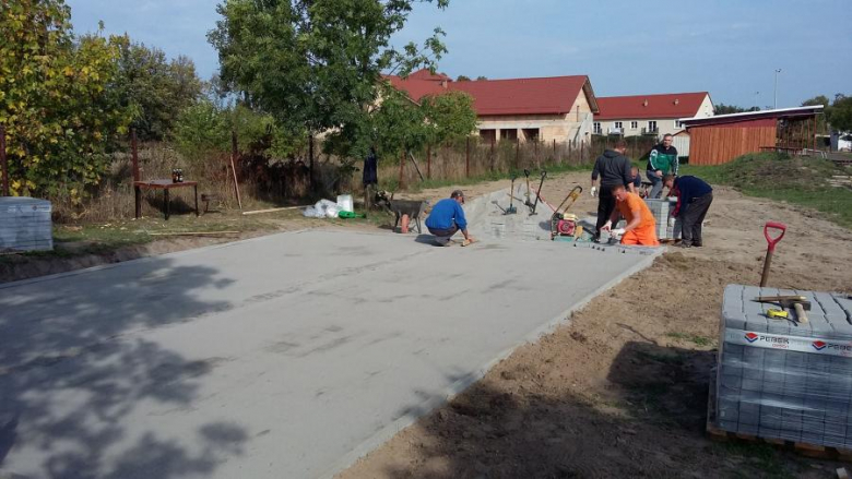 Budowa altany i ścieżki zdrowia