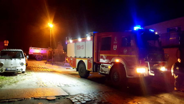 Pożar na ul. Sienkiewicza w Malczycach