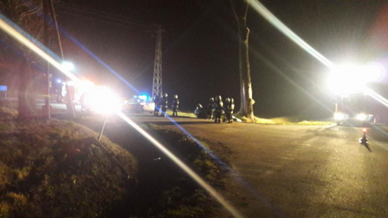 Kolizja koło Udanina