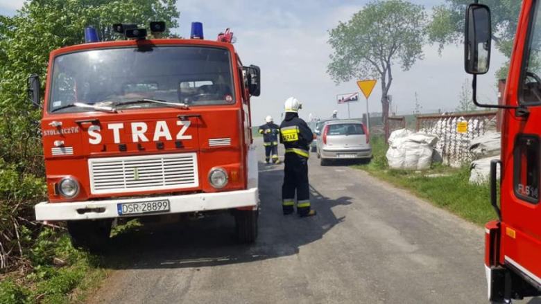 Pożar w zakładzie kamieniarskim