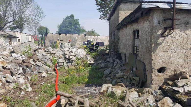 Pożar w zakładzie kamieniarskim