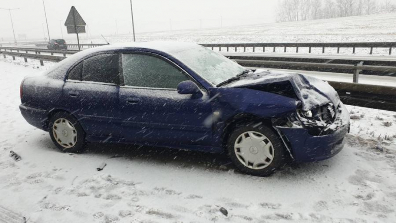 Zderzenie na autostradzie