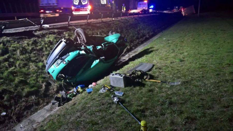 Wypadek na A4 koło Kostomłotów