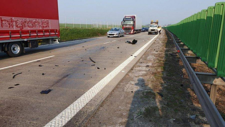 Wypadek na A4. Na miejscu lądował śmigłowiec LPR