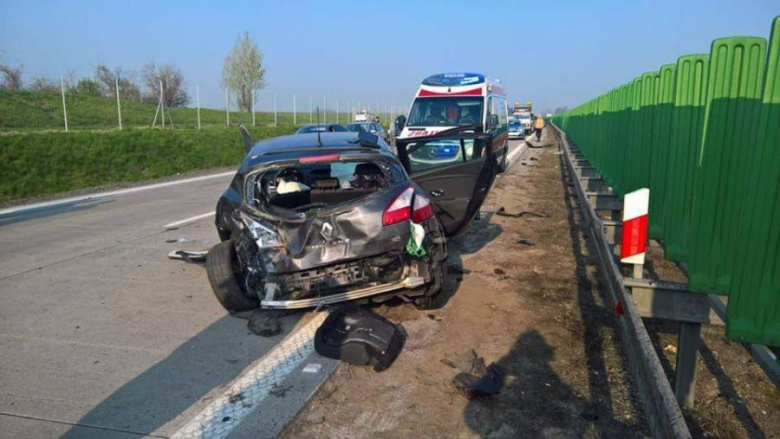 Wypadek na A4. Na miejscu lądował śmigłowiec LPR