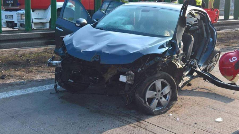 Wypadek na A4. Na miejscu lądował śmigłowiec LPR