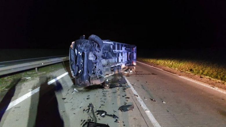 Kolizja dwóch pojazdów na A4