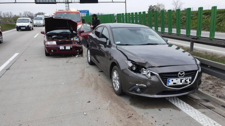 Wypadek na A4 w pobliżu Kostomłotów