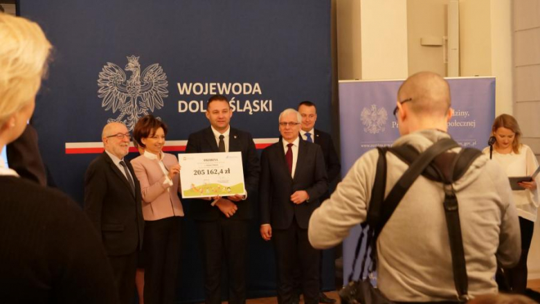 Marlena Maląg w Środzie Śląskiej