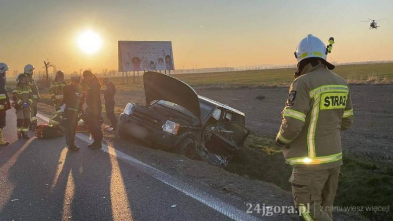 Wypadek w Osieku gm. Kostomłoty