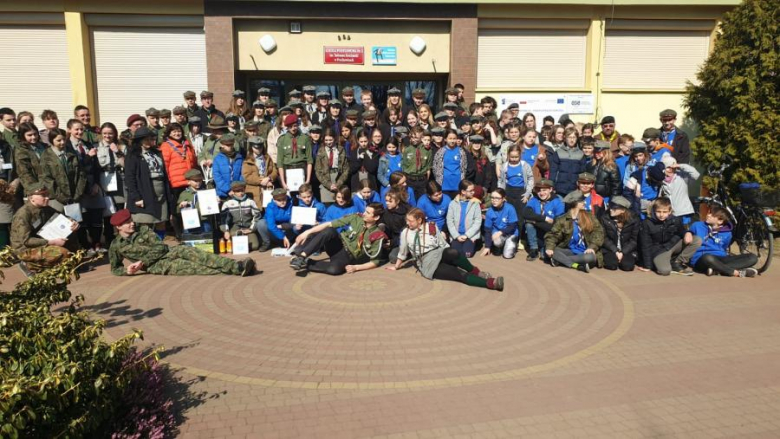 Harcerze na Rajdzie Marzanna