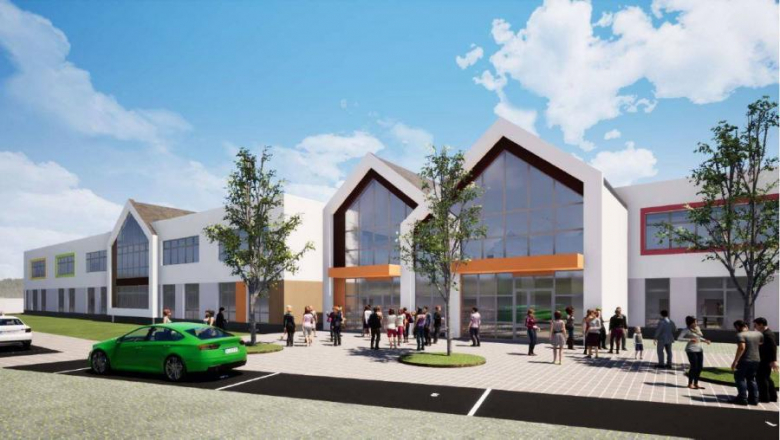 Wizualizacja budynku nowej szkoły w Środzie Śląskiej