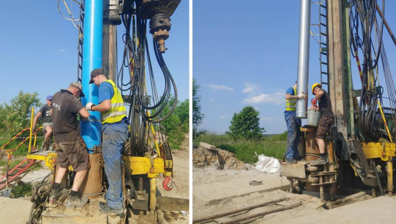Trwają prace przy odwiertach i budowie rurociągów