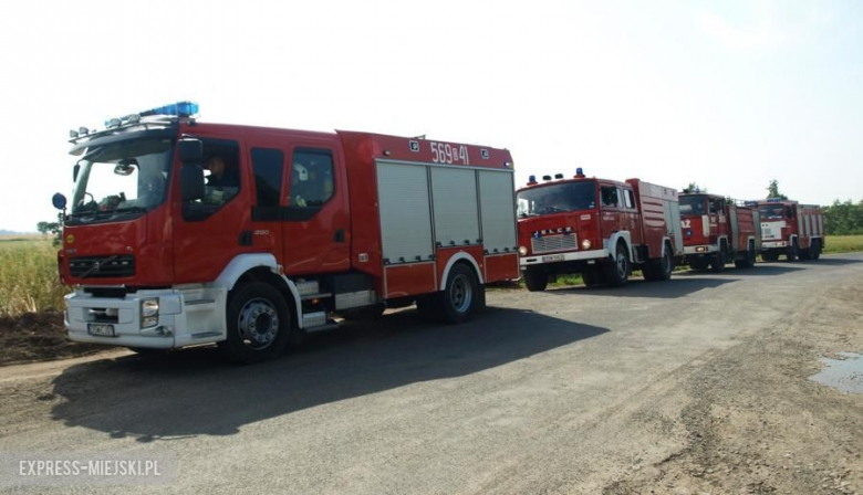 Ćwiczenia straż pożarnych w Ujeździe Górnym