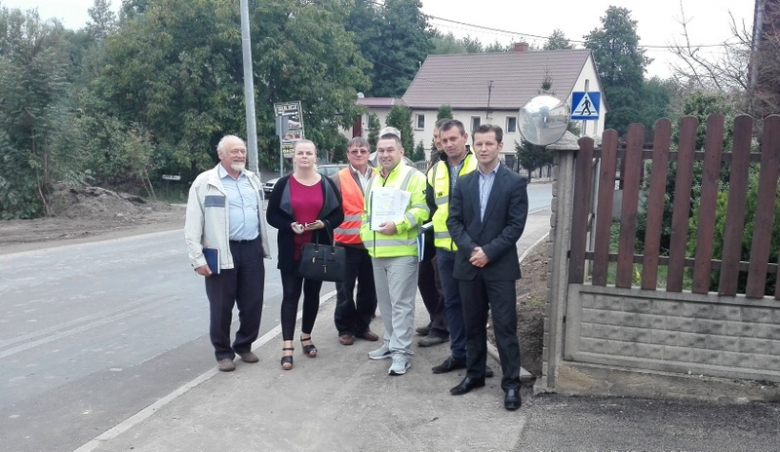 Odbiór chodnika w Wilczkowie