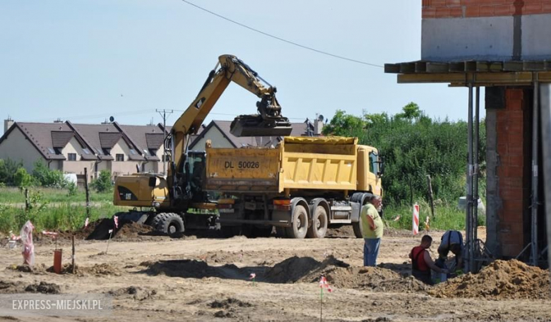 Plac budowy nowej szkoły w Lutyni