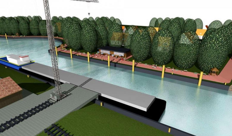 Port w Malczycach - wizualizacja inwestora