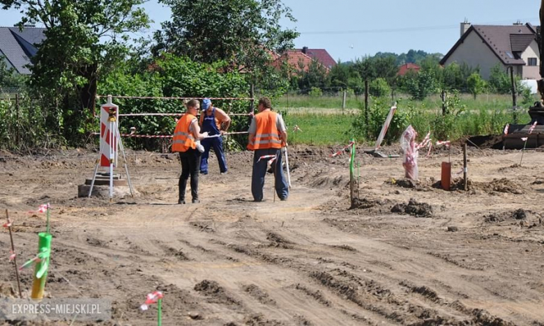 Plac budowy nowej szkoły w Lutyni