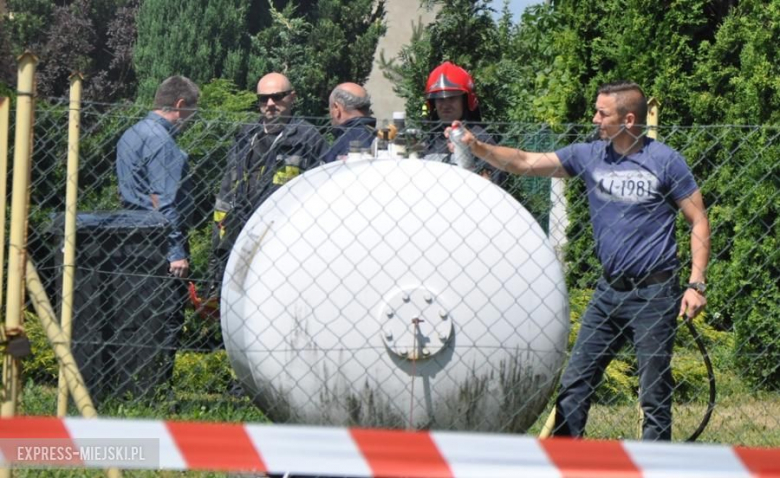 Wyciek gazu w Gałowie