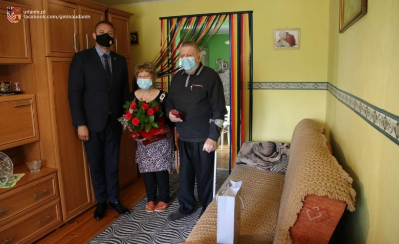Spotkanie wójta z jubilatami