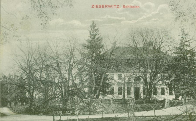 Pałac na dawnych rycinach