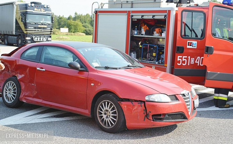 Kolizja na DK 94 koło Wilczkowa