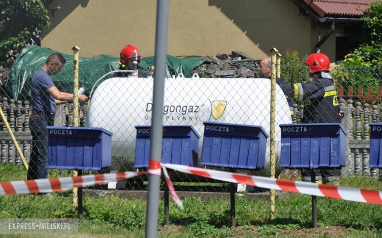 Wyciek gazu w Gałowie