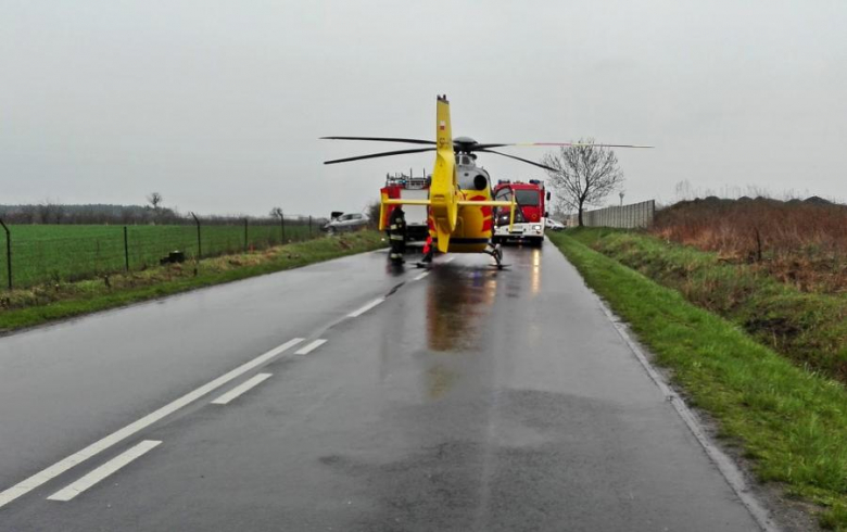 Śmiertelny wypadek na drodze między Miękinią a Błoniami