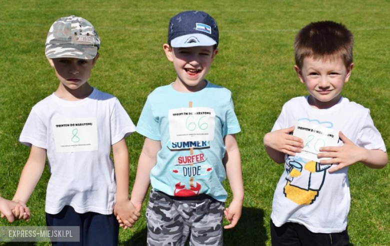 Przedszkolaki wzięły udział w maratonie