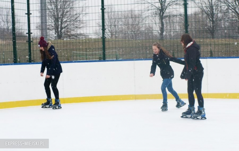 Pierwsze użytkowniczki lodowiska