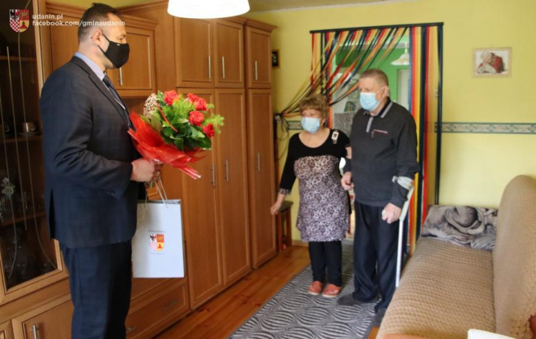 Spotkanie wójta z jubilatami