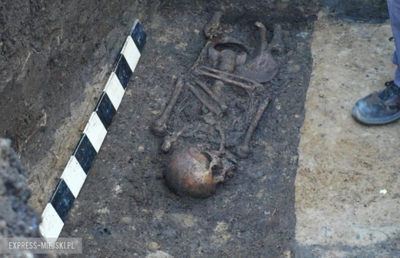 Za średzkim gimnazjum znaleziono ludzkie szczątki