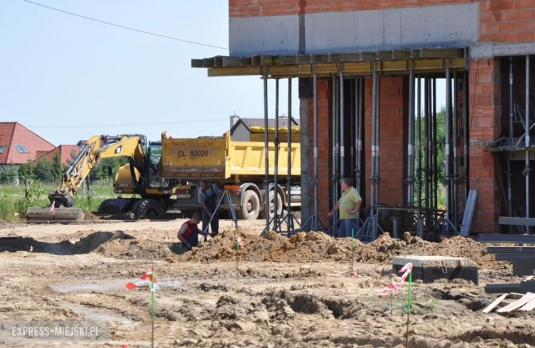 Plac budowy nowej szkoły w Lutyni