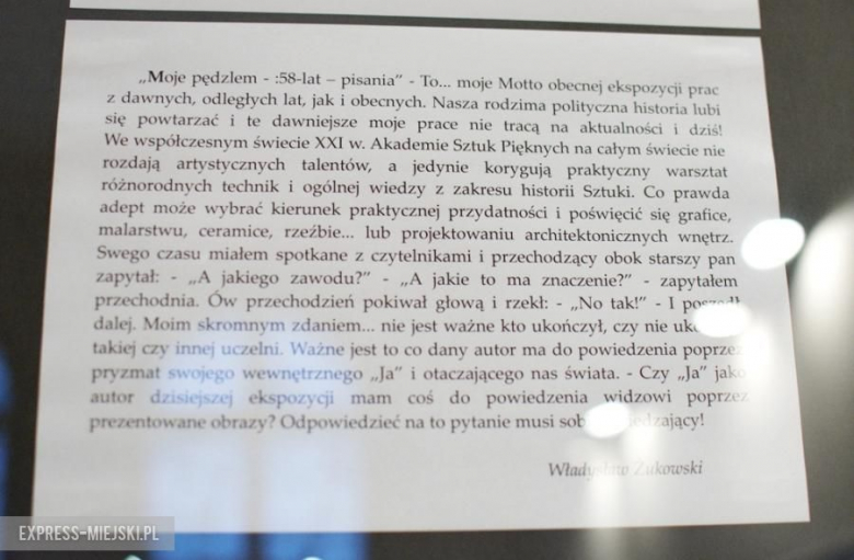 Wernisaż Władysława Żukowskiego