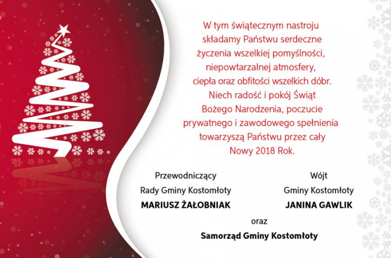 Życzenia bożonarodzeniowe