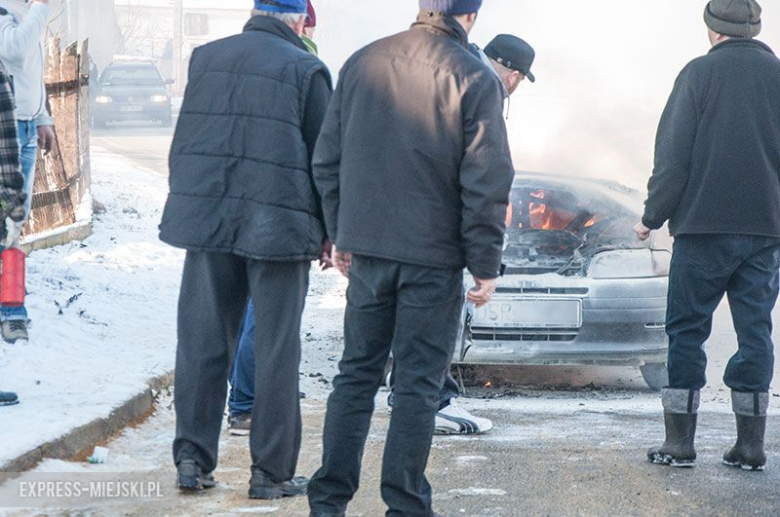 Pożar samochodu osobowego