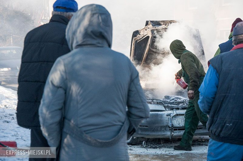 Pożar samochodu osobowego