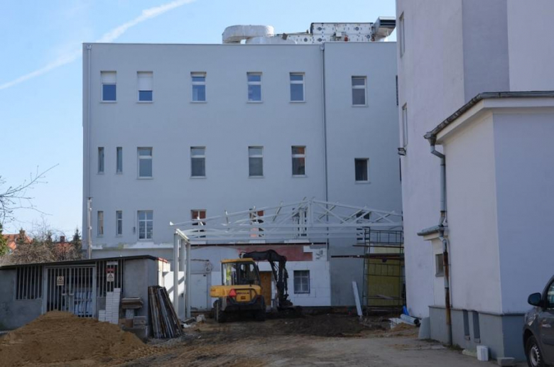 Remont w budynku dawnego szpitala